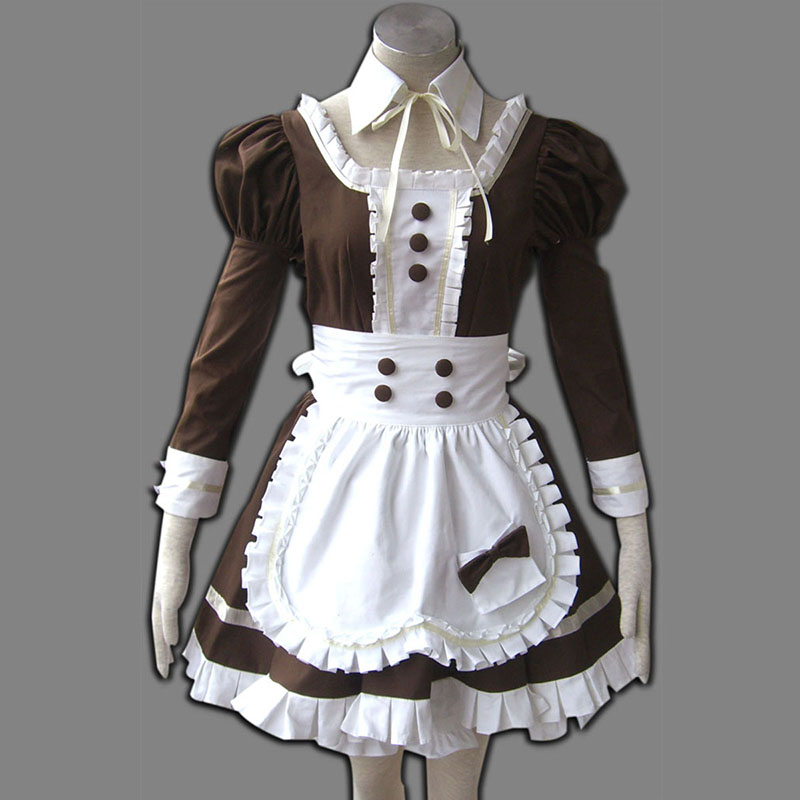 Maid Uniform 4 Coffee Whispery Cosplay Kostym Sverige