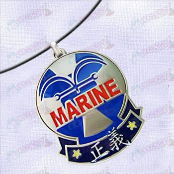 One Piece Tillbehör-Navy Badge of Justice halsband