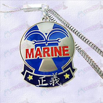 One Piece Tillbehör-Navy Badge of Justice maskin kedja
