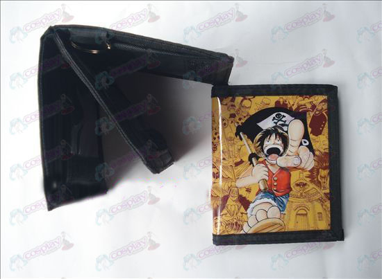 Luffy PVC plånbok tar piratflagga