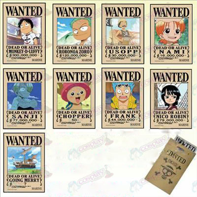 One Piece Tillbehör Luffy 9 Barn teckningsoptioner hade