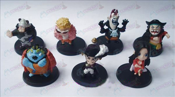 28 på uppdrag av sju modeller One Piece Tillbehör docka vagga (7 / set)