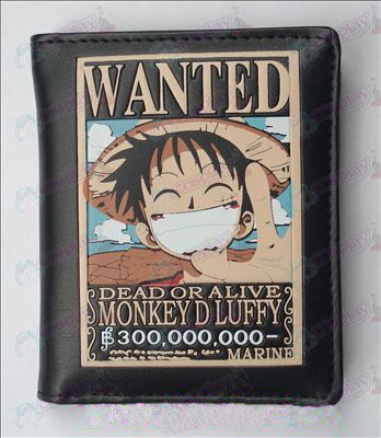 One Piece tillbehör sökes Luffy Leather Wallet (Jane)
