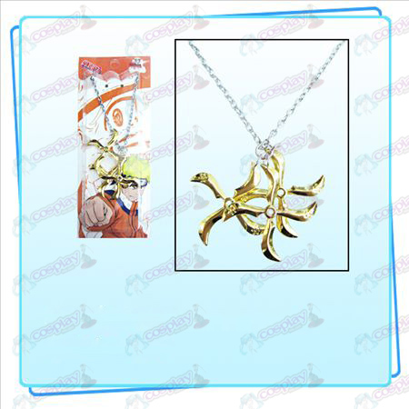Naruto dart tre laddade Necklace (Gold)