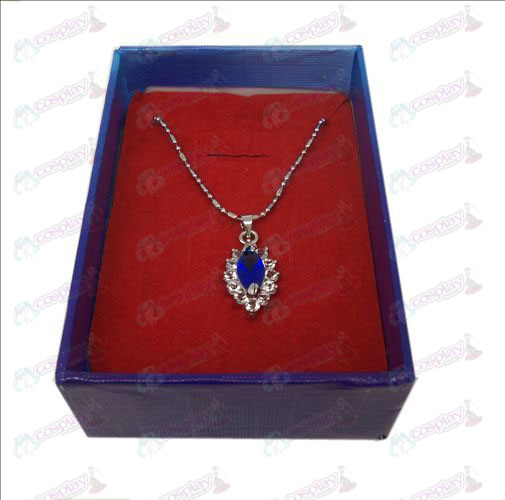 D boxed Black Butler Tillbehör Diamond Necklace (Blå)