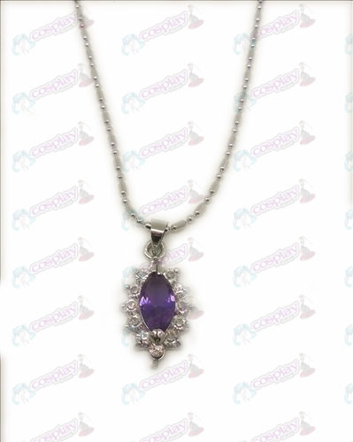 D Blister Black Butler Tillbehör Diamond Necklace (Purple)