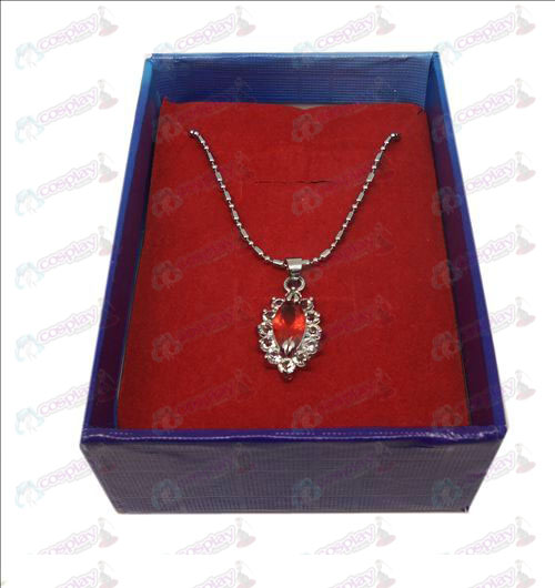 D boxed Black Butler Tillbehör Diamond Necklace (Red)