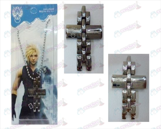 Final Fantasy Tillbehör tvåfärgad kors halsband