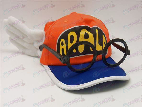 Ala Lei hatt + glasögon (orange)