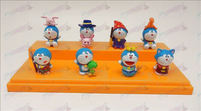 Åtta Doraemon docka ornament