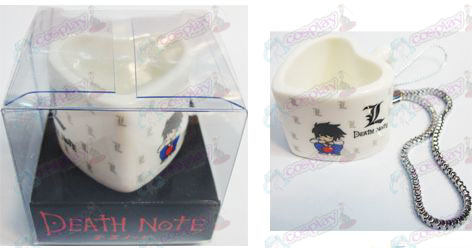 Death Note Tillbehör Strap hjärtformade keramik kopp