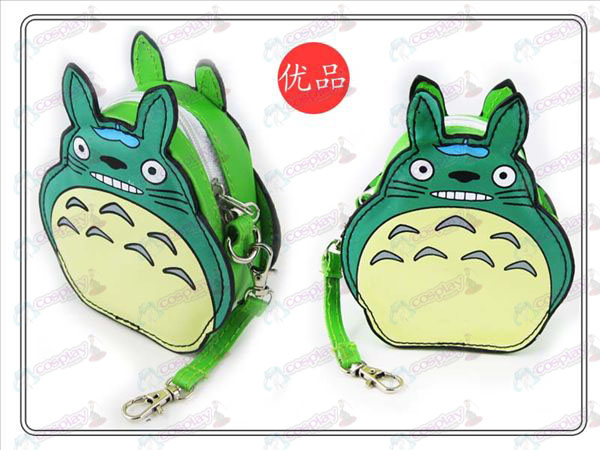 II Min granne Totoro Tillbehör Purse (Grön)