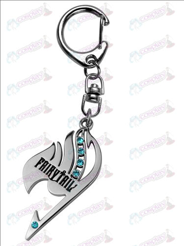Fairy Tail nyckelring med Diamant (Blue Diamond)