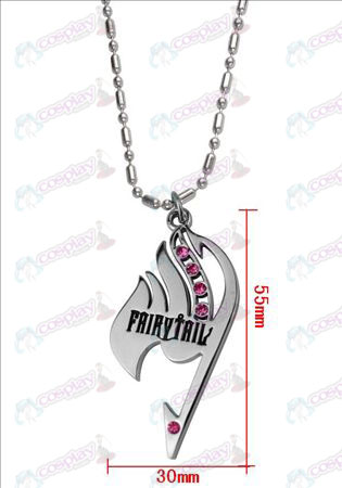 Fairy Tail med diamanthalsband (rosa diamant)
