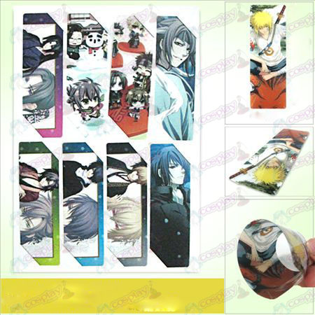SQ002-Hakuouki Tillbehör anime stora Bokmärken (5 versionen av priset