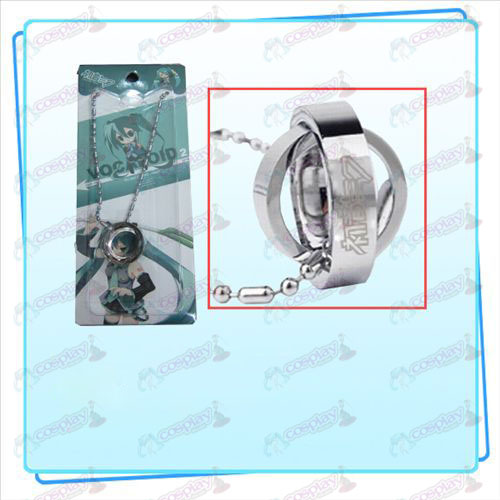 Hatsune dubbel ring halsband (kort)