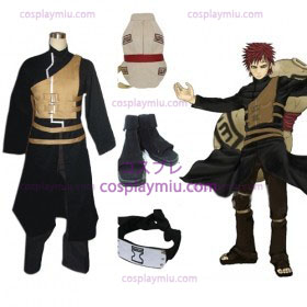 Naruto Shippuden Gaara Cosplay Kostym och Set Tillbehör