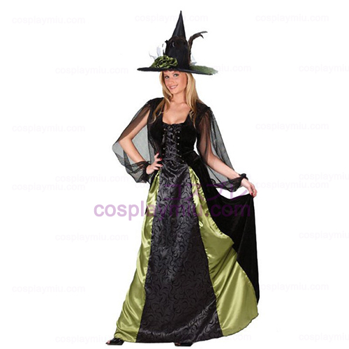 Goth Maiden Dräkt Witch Vuxen