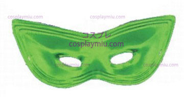 Harlequin Mask, Satin, Grön