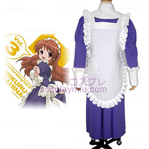 Haruhi Suzumiya Tsuruya Maid Dress Cosplay Kostym