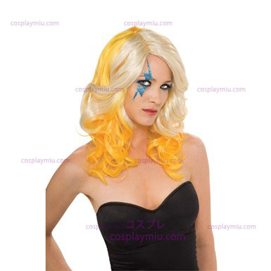 Lady Gaga blond och Yellow Peruker