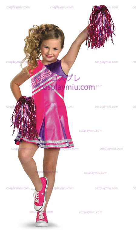 Barbie Cheerleader Barn Kostym