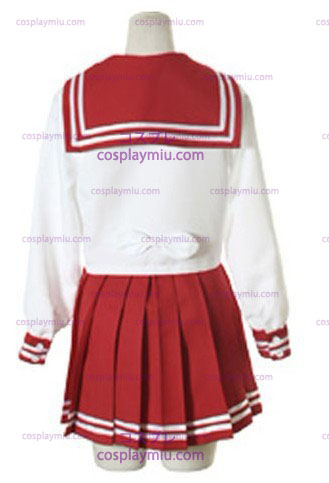 Halloween Vit Och Röd Långärmat Sailor skoluniform