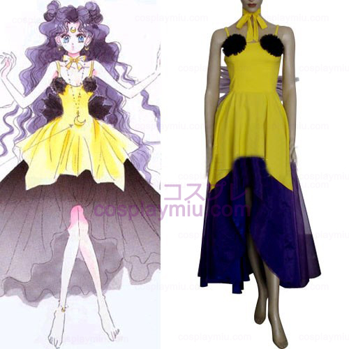 Sailor Moon Luna Human Form Kvinnor Cosplay Kostym