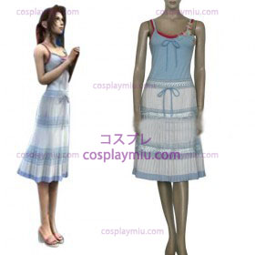 Final Fantasy VII Aerith Gainsborough Kvinnor Cosplay Kostym