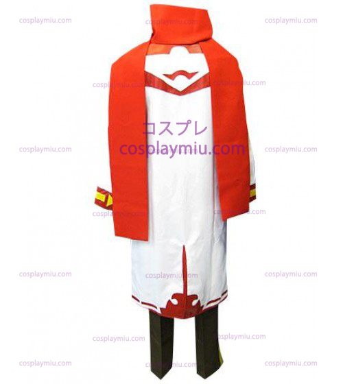 Vocaloid Akaito Red and White Cosplay Kostym