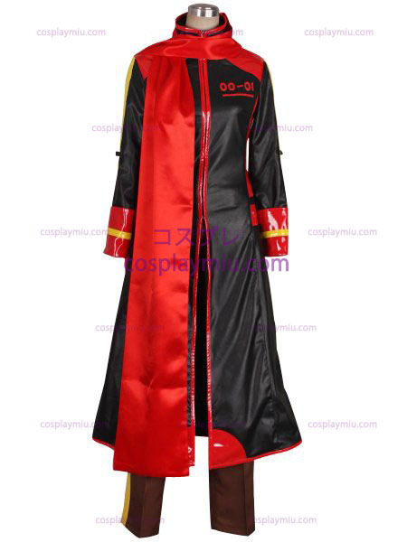 Vocaloid Akaito Röd och svart Cosplay Kostym