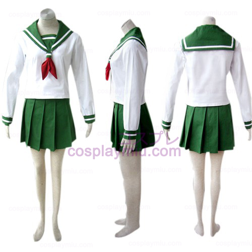 Inuyasha Kagome Cosplay Higurashi Uniform Dräkt