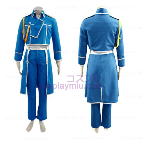 Fullmetal Alchemist Roy Mustang Militär Cosplay Kostym