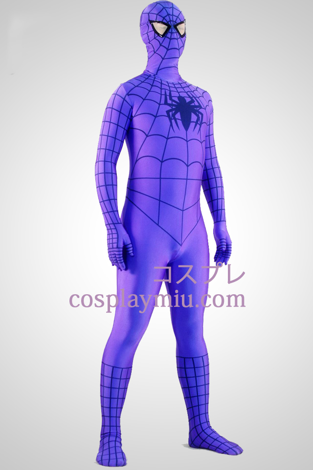 Lila Spiderman Superhero Zentai Suit