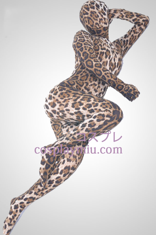 Leopardmönster Unisex Lycra Spandex Zentai Suit