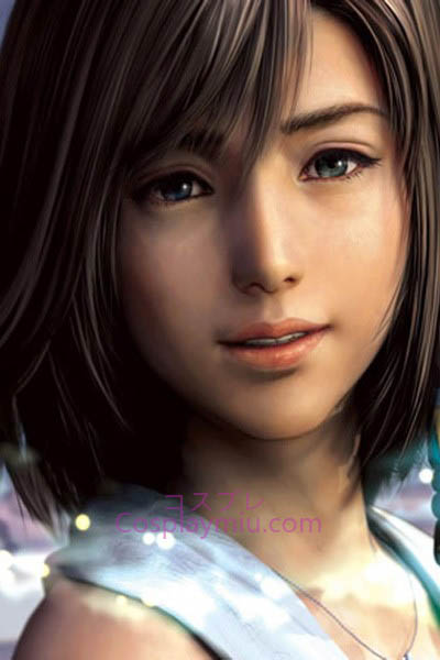 Final Fantasy X Yuna Cosplay peruk