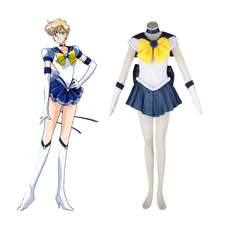 Sailor Moon Tenoh Haruka 1 Cosplay Kostym Sverige