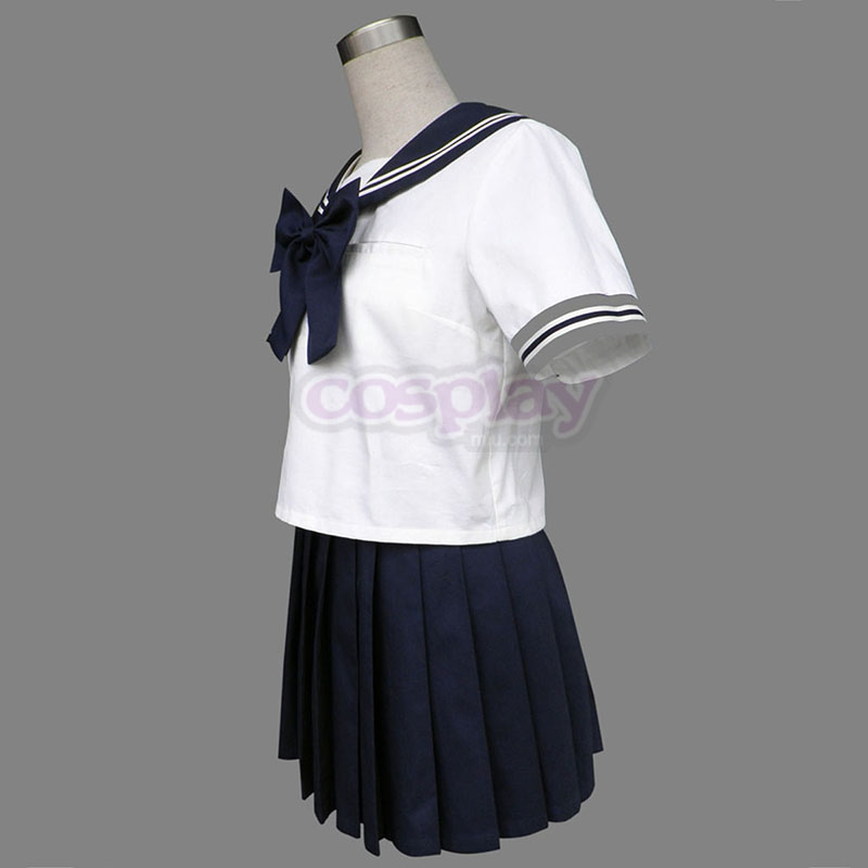 Royal Blå Short Sleeves Sailor Uniform 8 Cosplay Kostym Sverige