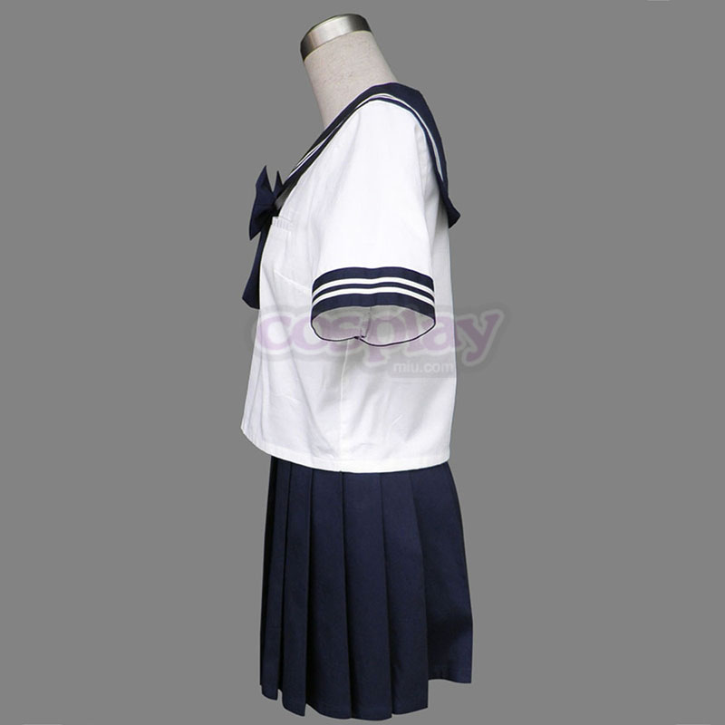 Royal Blå Short Sleeves Sailor Uniform 8 Cosplay Kostym Sverige