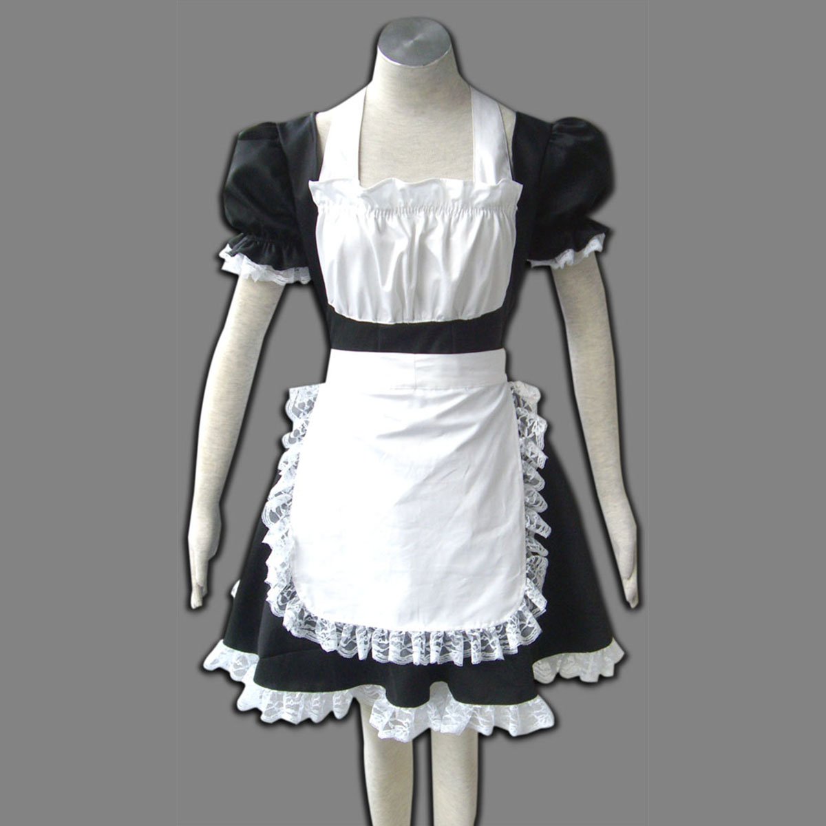 Maid Uniform 2 Svart Winged Angle Cosplay Kostym Sverige