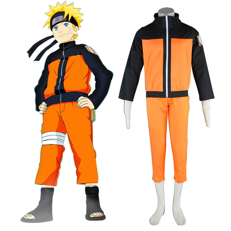 Naruto Shippuden Uzumaki Naruto 2 Cosplay Kostym Sverige