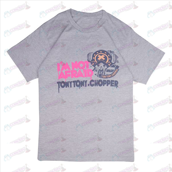 One Piece tillbehör Chopper T-tröja (grå)