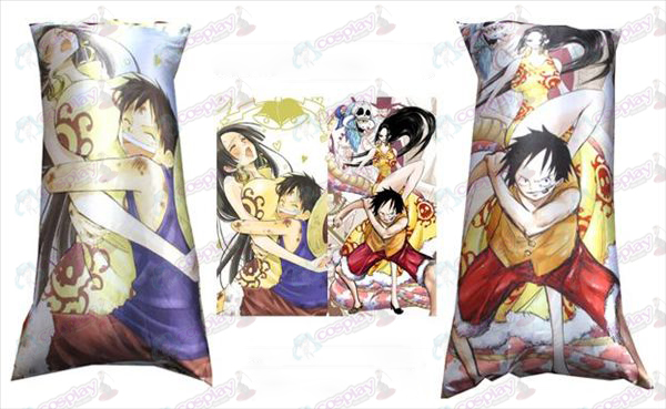 76 # fyrfärg lång kudde (One Piece tillbehör kvinnliga kejsare och Sanji)