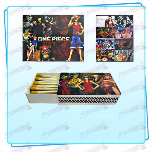 Packad One Piece Tillbehör matcher (liten låda innehållande 8) slumpmässigt mönster