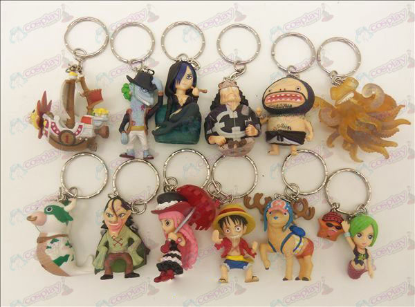 12 One Piece tillbehör Doll Keychain
