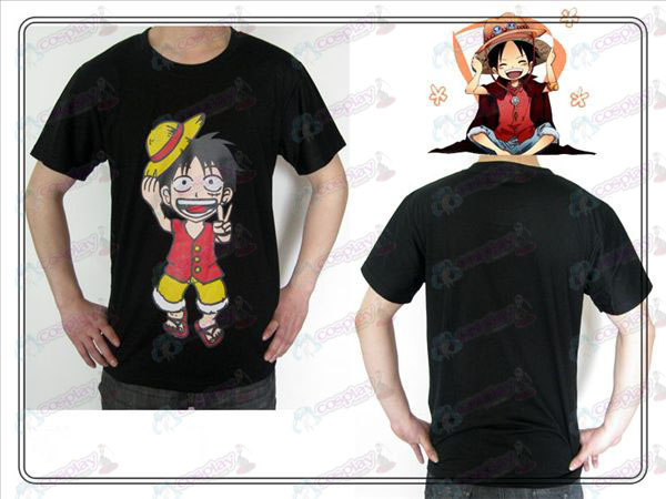 One Piece Tillbehör Luffy T-shirt (svart)