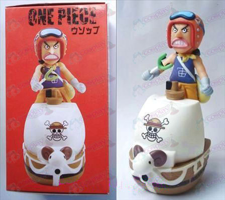 One Piece Tillbehör Usopp Doll pengar potten (16cm)