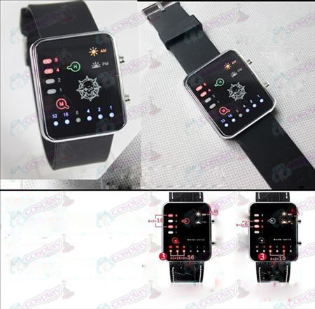 (CrossFire Tillbehör) fyrfärgstryck silikonband Binary LED Watch
