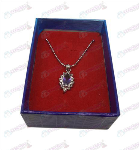 D boxed Black Butler Tillbehör Diamond Necklace (Purple)