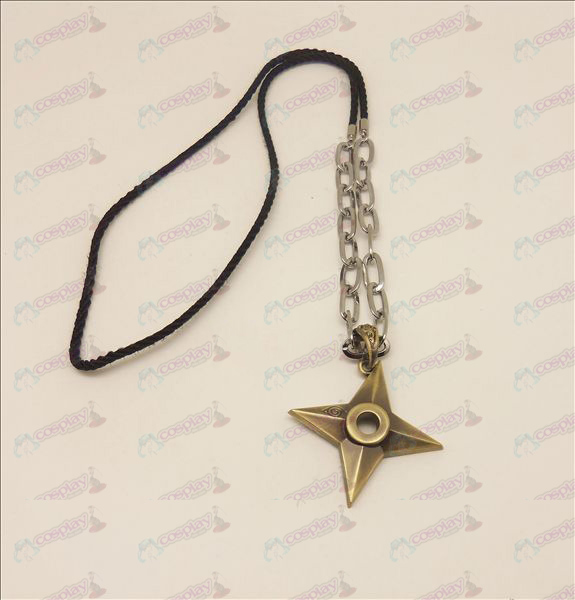 D Naruto dart punk långt halsband (brons färg)